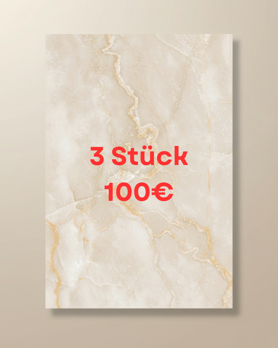 PVC Wandpaneel Vanille Marmor 280×122 cm – Cremefarbene Marmoroptik, Wasserfest