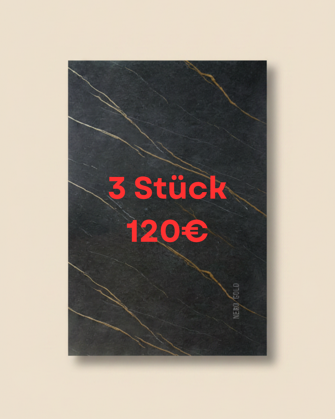 Nero Gold PVC-vægpanel 260 x 122 cm – Sort marmorlook med gyldne årer