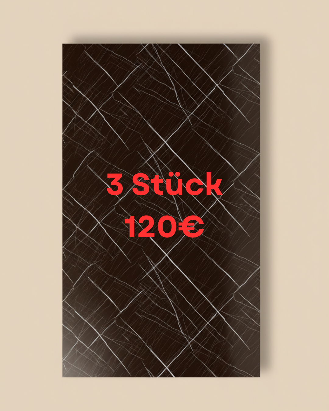 Sahara Black PVC vægpanel 280 x 122 cm – Sort marmorlook, Elegant & vandtæt