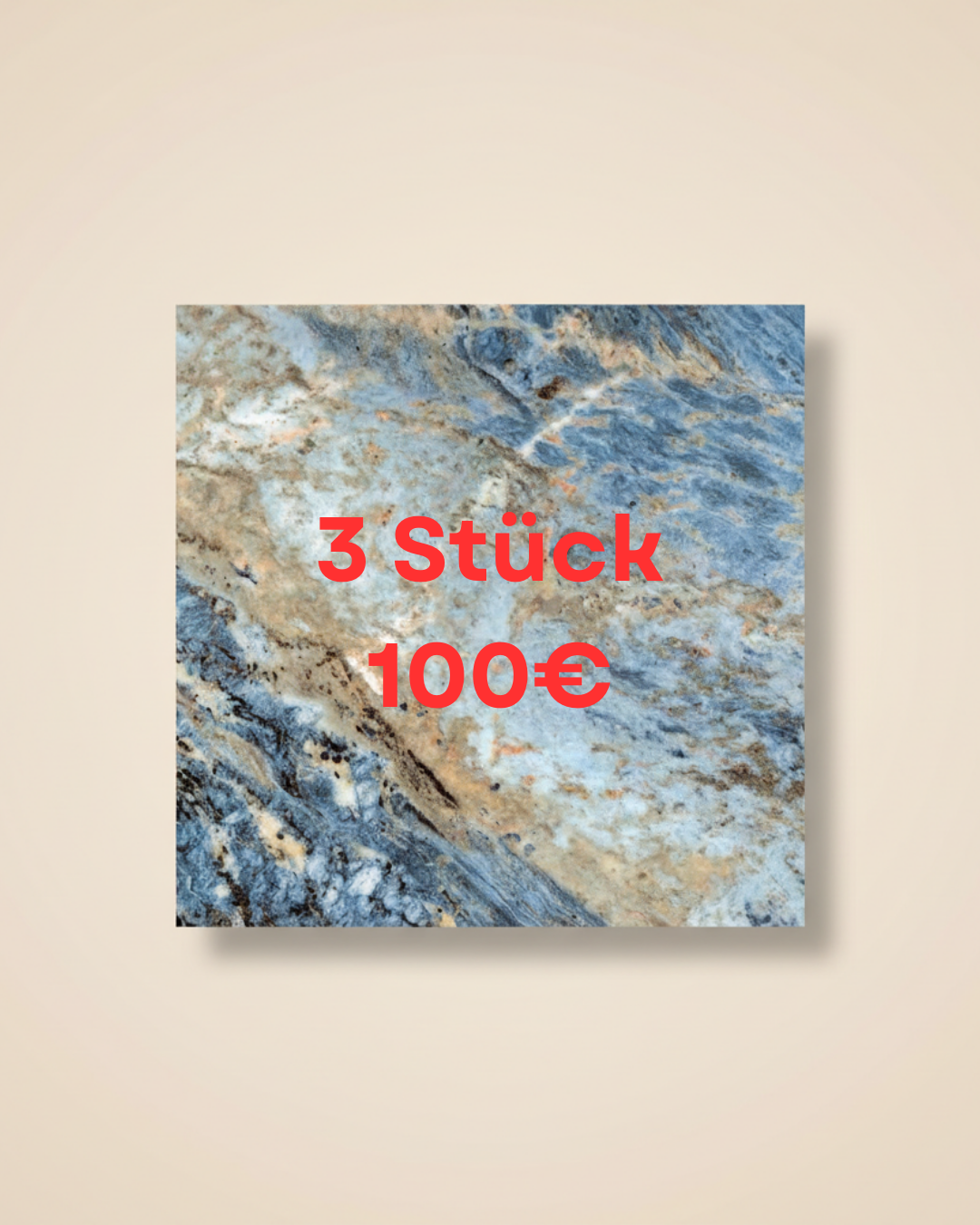 Blaue graue PVC-Wandplatte in Marmoroptik | Moderne Beschichtung mit Natursteinmuster | 122×244 cm