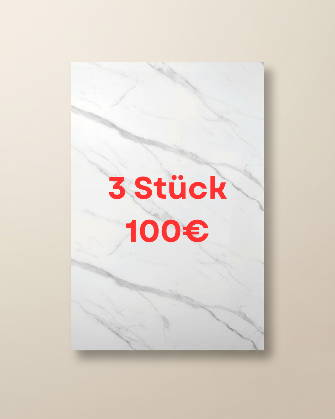 PVC Wandpaneel Weiß Calacatta 280×122 cm – Marmoroptik