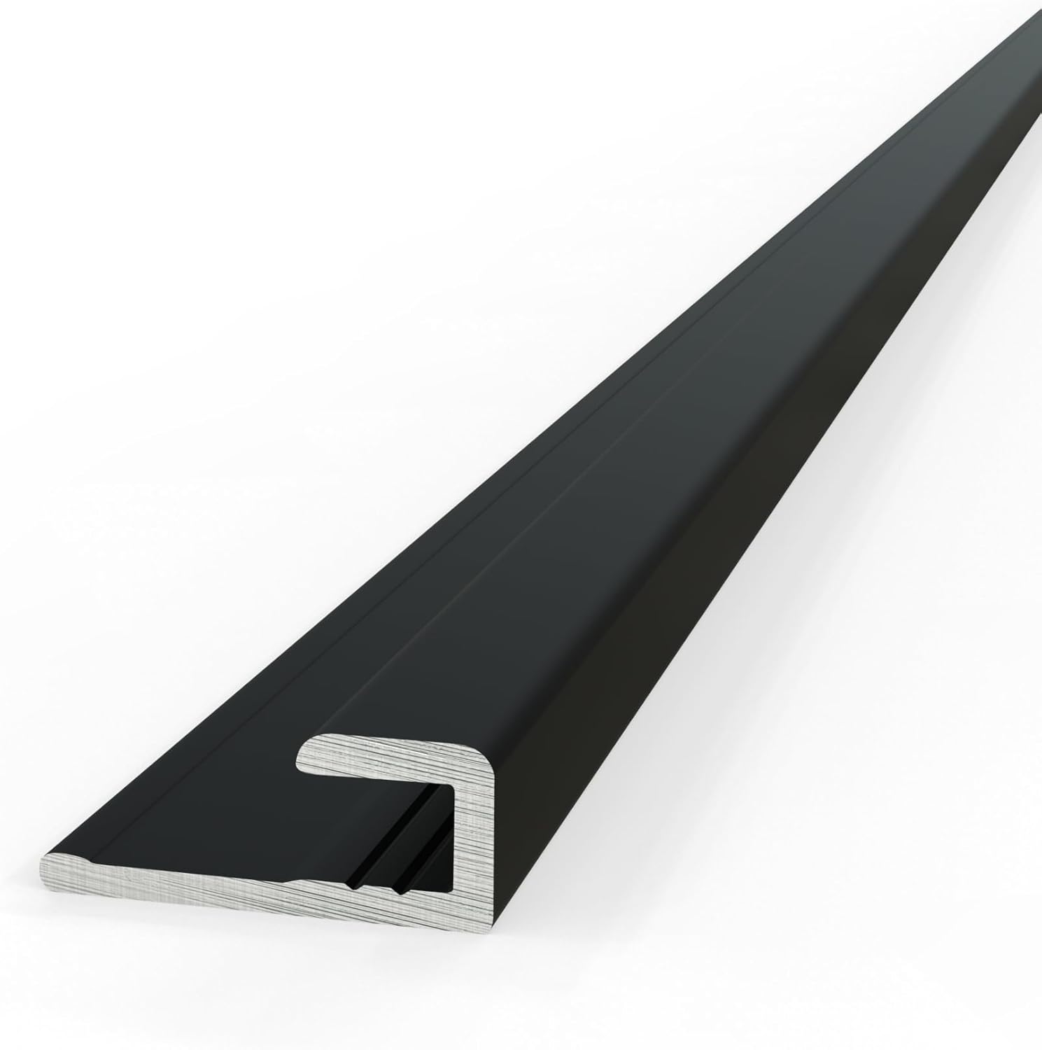Aluminium Abschlussprofil Schwarz 270 × 2,5 cm – Für PVC Wandpaneele