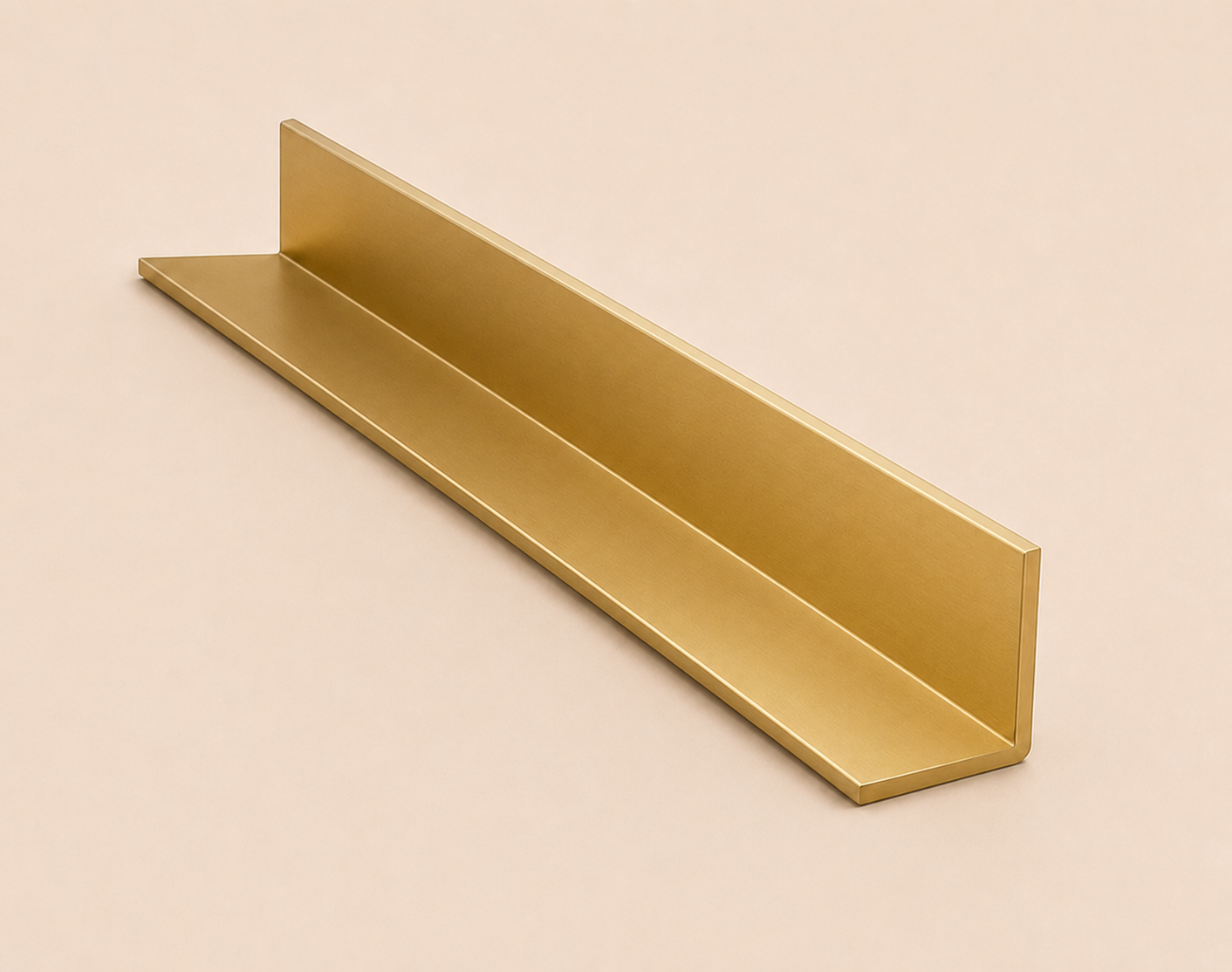 Winkelprofil Gold aus Edelstahl | 20 × 20 mm - L Profil
