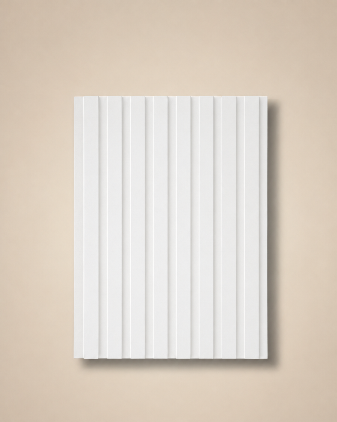 Akustikpaneel Weiß Weiß 275 × 60 cm - Wandpaneel mit weißem Filz
