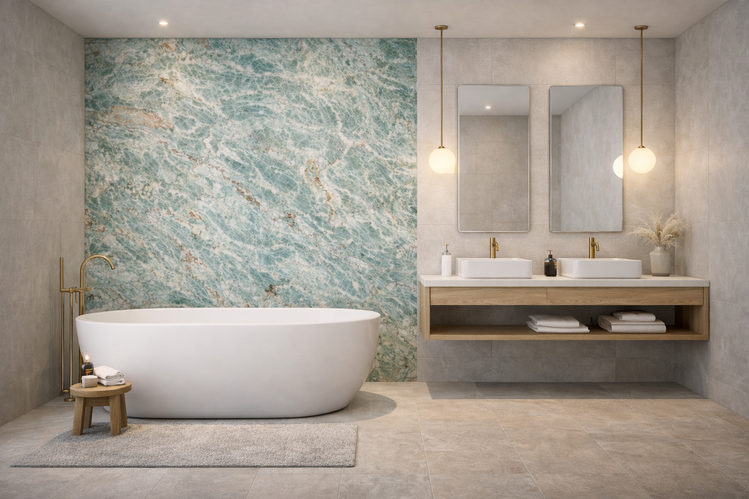 Bad renovieren – ohne Fliesen.