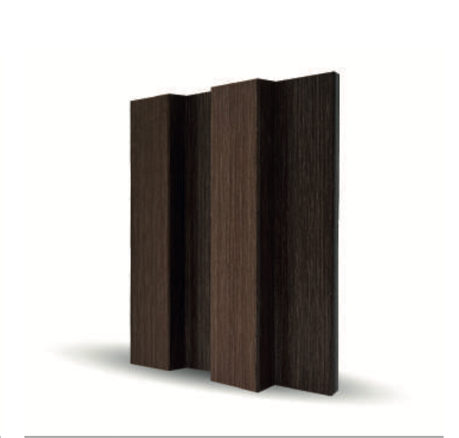 MDF Wandpaneel Dunkle Holzoptik – Moderne Lamellen Wandverkleidung für Innenräume