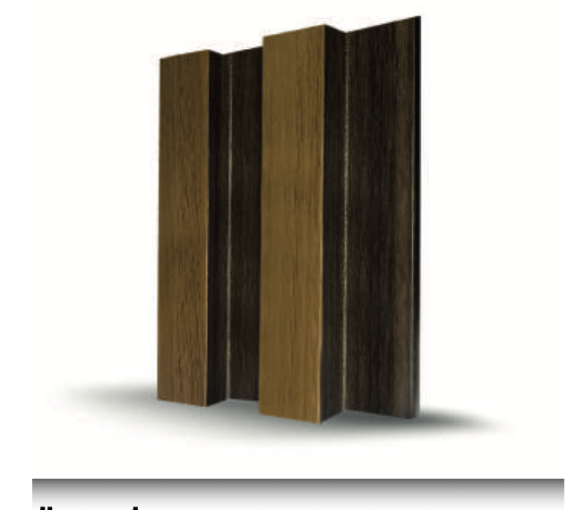 MDF-Wandverkleidungsplatte - Walnuss strukturiert Dekorative Innenverkleidung