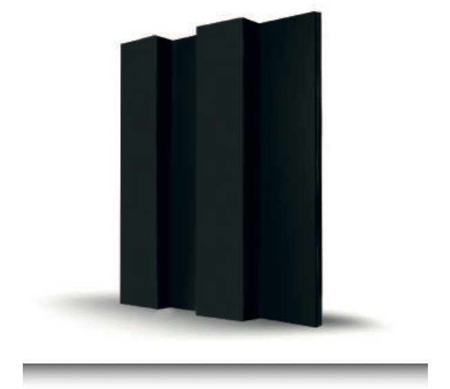 MDF-Wandverkleidung - Schwarz lackierbar Moderne dekorative Innenverkleidung