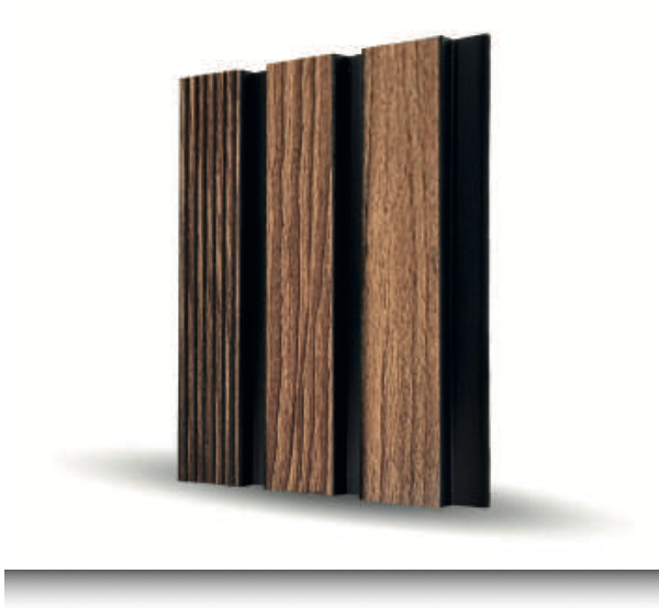 Dünne MDF-Wandverkleidung - Ebenholz 1 cm Moderne Dekoration