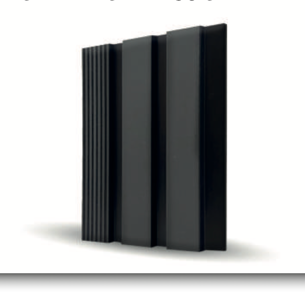 Dünne MDF-Paneele Wandpaneele - Grau 1 cm Modernes minimales Design