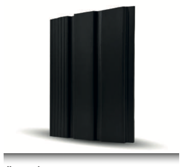 Dünne MDF-Wandverkleidung - Schwarz 1 cm Modern Minimal Style