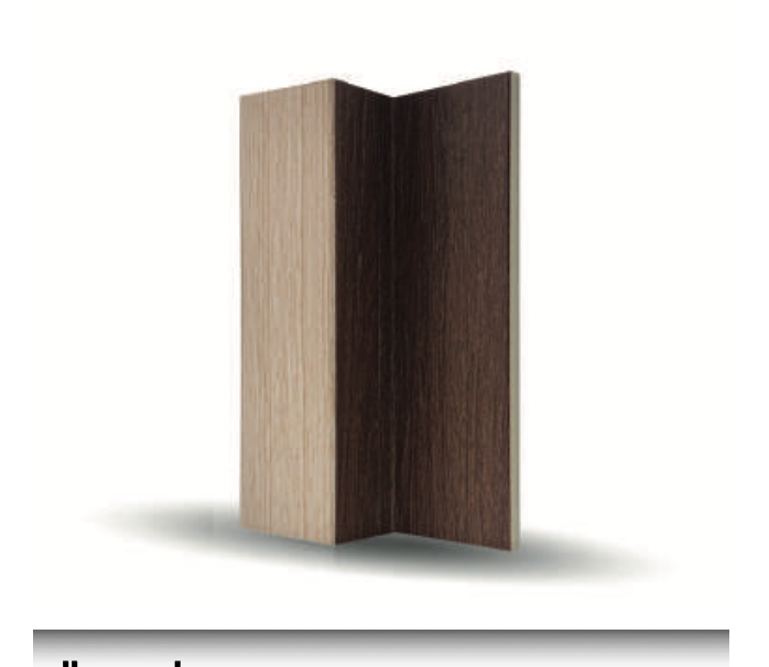 Eiche Creme MDF Eckverkleidungsprofil 82 mm | Helle & moderne Wandeckenlösung
