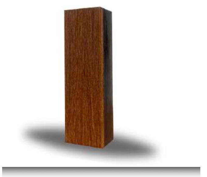 Eiche MDF Quadratprofil 4×4 cm | Wand- und Eckprofil in Naturholzoptik