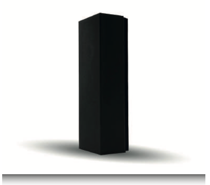 Sort MDF-firkantprofil 4×4 cm | Moderne væg-, hjørne- og lodret profil
