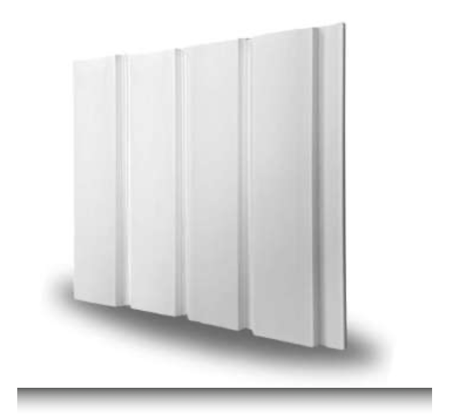 Weiße MDF-Wandplatte 20 cm | Moderne breite laminierte flache Wandverkleidung