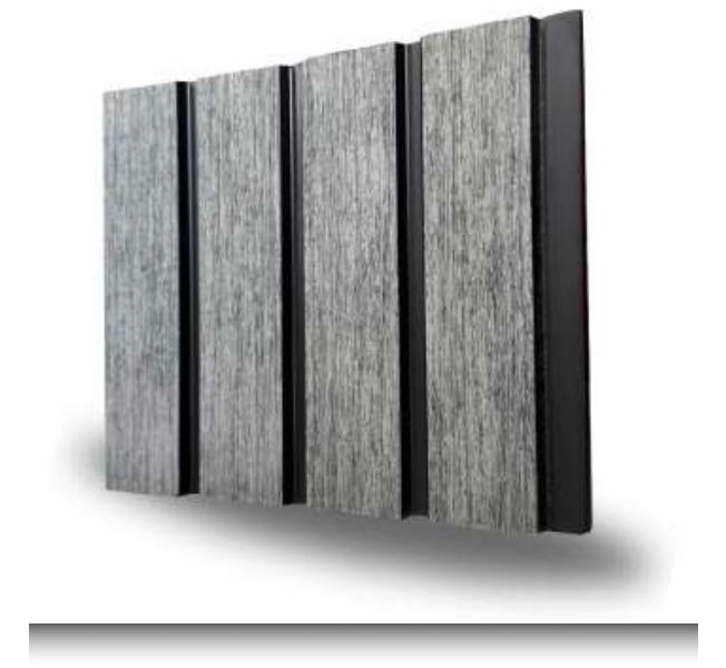 Luna Grey MDF-vægpanel 20 cm | Moderne betoneffekt Bred laminatbelægning