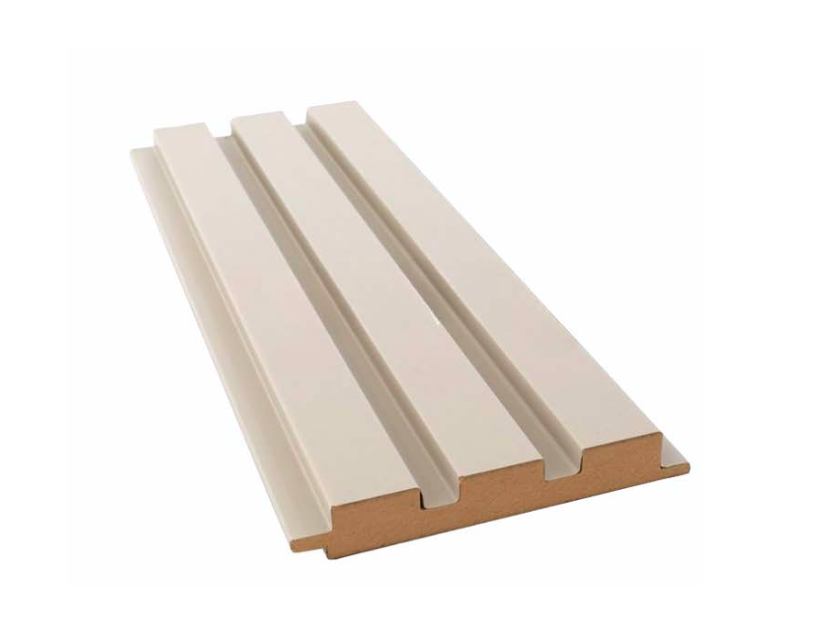 Nevada sand beige MDF dekorativ vægplade 18 mm | Moderne bølgepap 280 cm