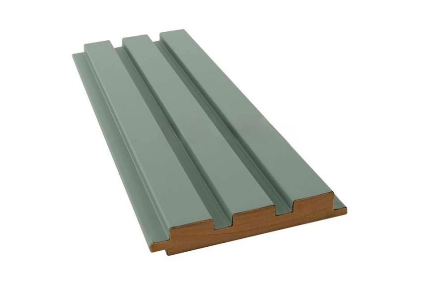 Nevada vodní zelený MDF stěnový panel | Moderní dekorativní lamelový panel 18×124 mm
