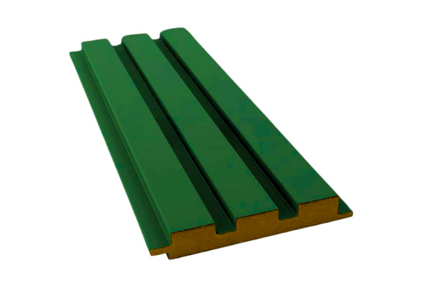 Nevada zelený MDF stěnový panel 18×124 mm | Moderní dekorativní vertikální panel 280 cm