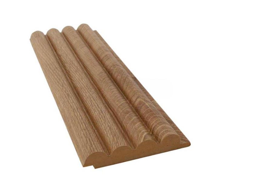 Panel ścienny Vina Bal Teak MDF | Dekoracyjny panel 3D do wnętrz 16×124×280 cm