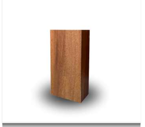 Wandpaneelstrebe Nussbaum hell | Dekorative Lambrı Eck- und Abschlussprofile | 5×8×280 cm