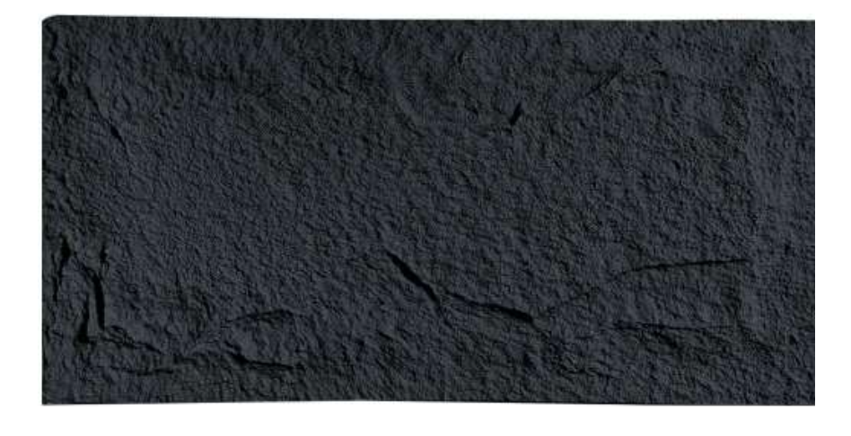 Černý nástěnný panel v kamenném vzhledu | Dekorativní obklad stěny s kamenným efektem | 60×120 cm