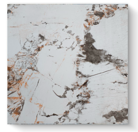 Gråhvid brudt marmorlook PVC-vægplade | Moderne dekorativ belægning | 260×122 cm