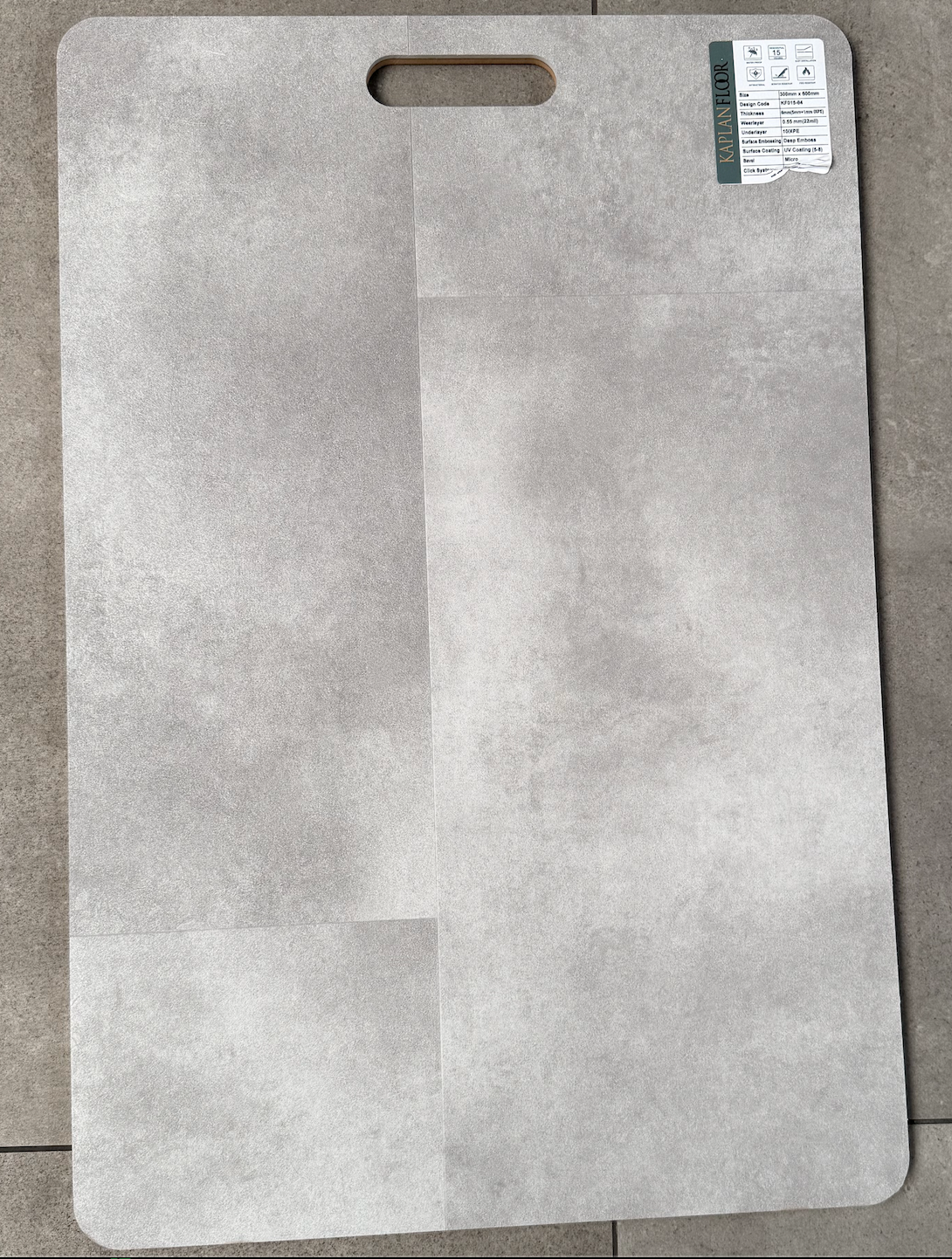 Beton Hellgrau SPC Vinylboden – Wasserfester Klickboden 6 mm