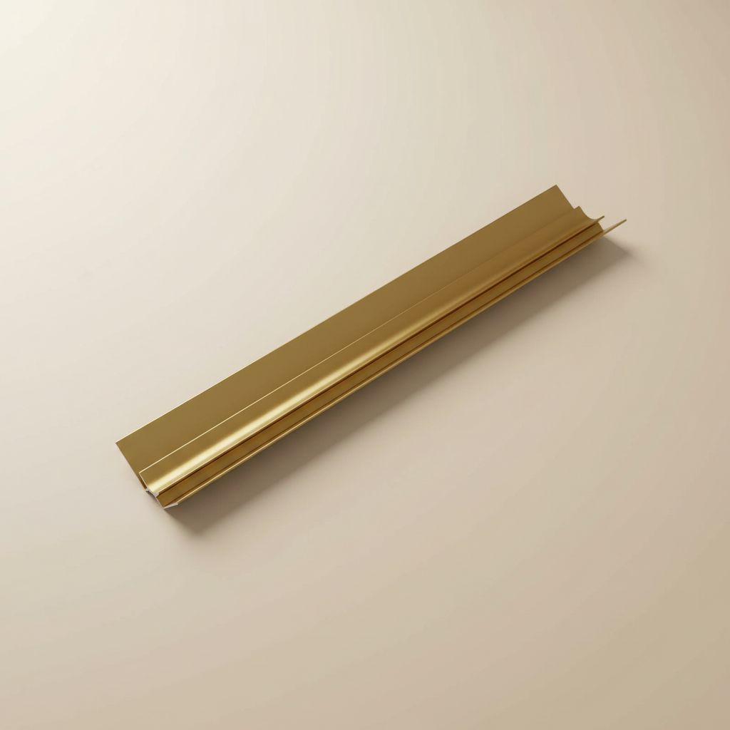Aluminium Inneneckprofil Gold 270 cm – PVC Wandpaneel Eckprofil & Abschlussleiste