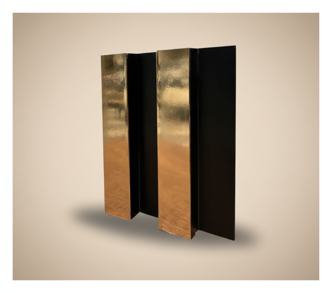 MDF-Wandverkleidung - Gold & Schwarz Metallic-Effekt Dekorative Beschichtung