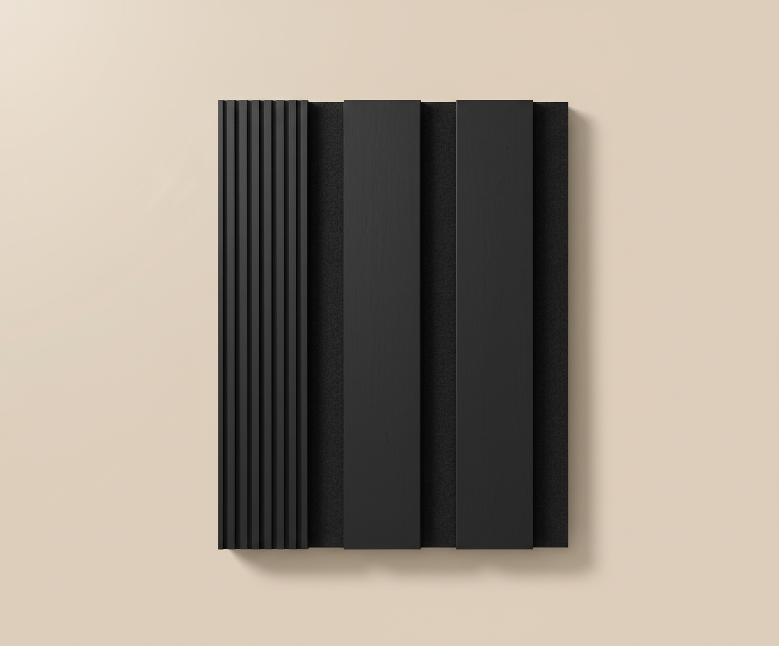 Dünne MDF-Paneele Wandpaneele - Grau 1 cm Modernes minimales Design