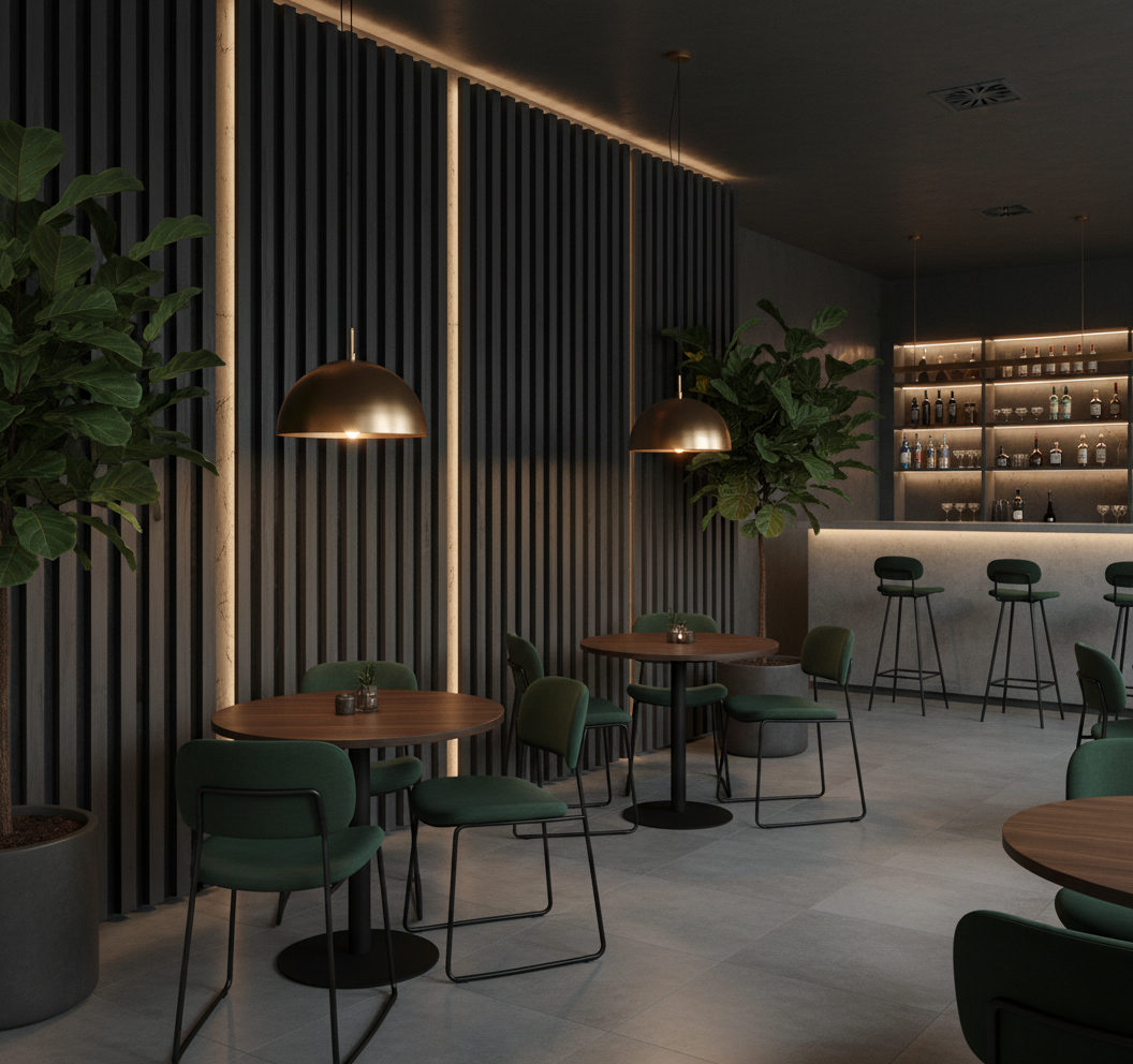 Anthrazitschwarze MDF-Paneele 20 cm | Moderne & hochwertige Wandverkleidungen