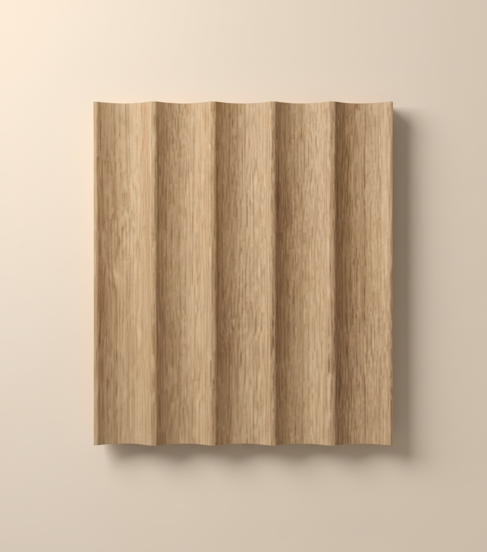 Kiefer MDF Wandplatte 15 cm | Natürliche Holzoptik Moderne Wandverkleidung