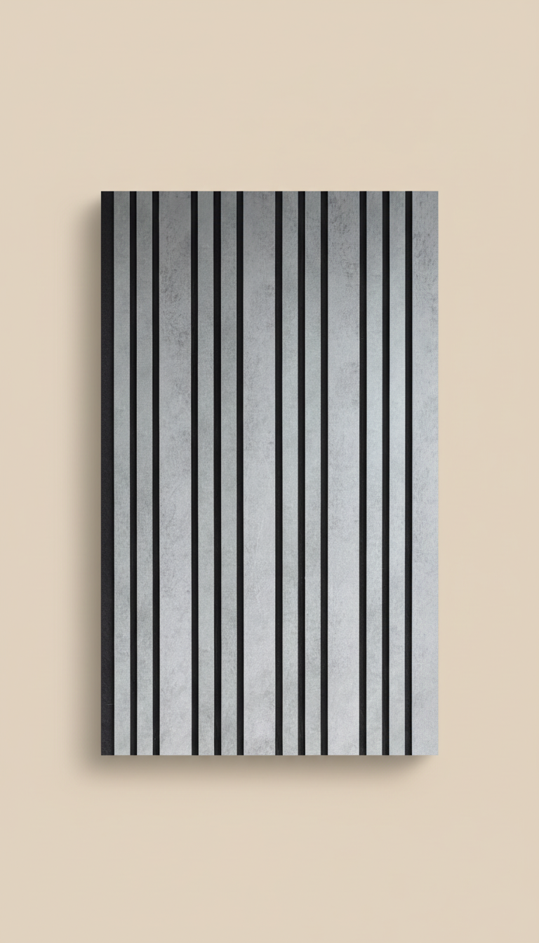 Akustikpanel Dubai Dark Stone 275 x 60 cm – Mørkt stenlook, Moderne & lydabsorberende