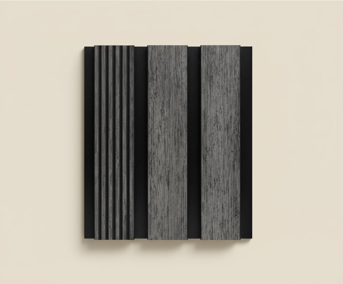 Dünne MDF-Wandpaneele - Luna 1 cm Modern Grey Texture