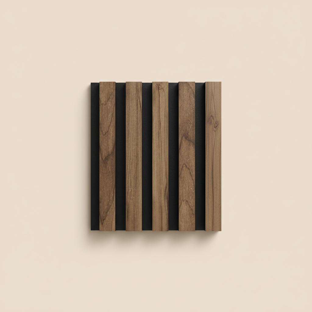 Panel ścienny MDF jasny dąb 20 cm | Nowoczesna okładzina ścienna drewniana