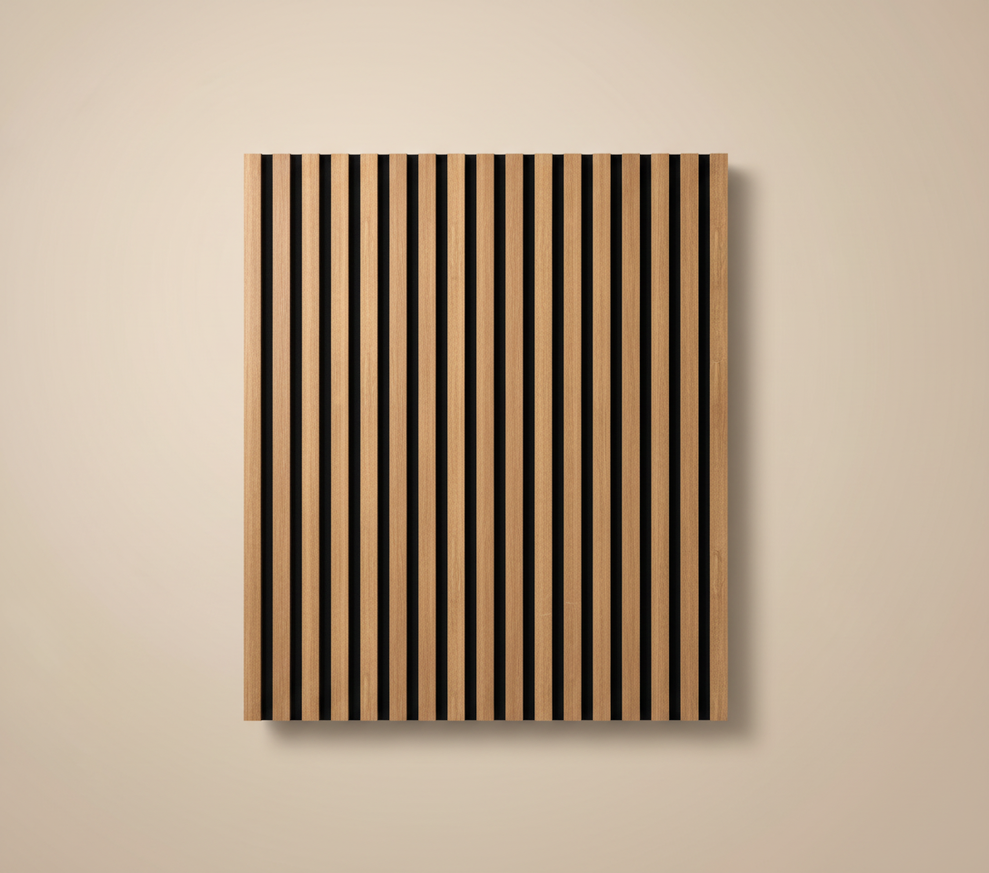 Akustik Wandpaneel Italienische Eiche 275×60 cm – Natürliches Holzdesign mit Schallabsorption