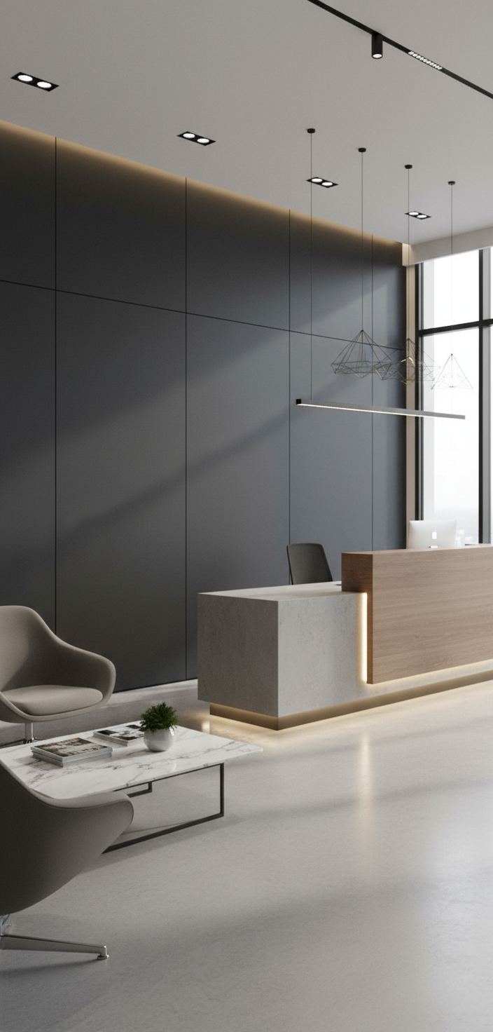 PVC Wandpaneel Metallic Grau 280×122 cm – Moderne Metalloptik, Wasserfest