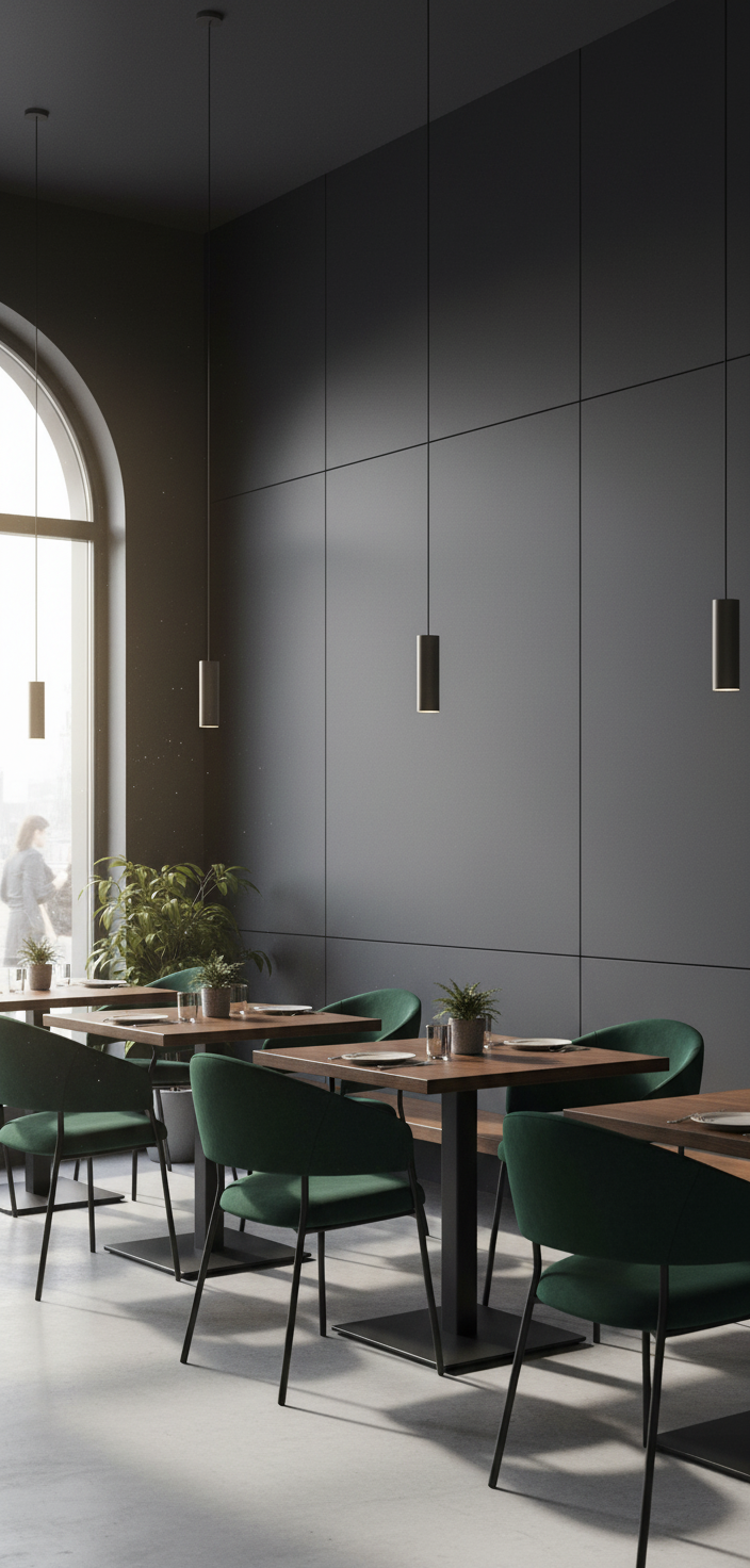 PVC Wandpaneel Metallic Grau 280×122 cm – Moderne Metalloptik, Wasserfest