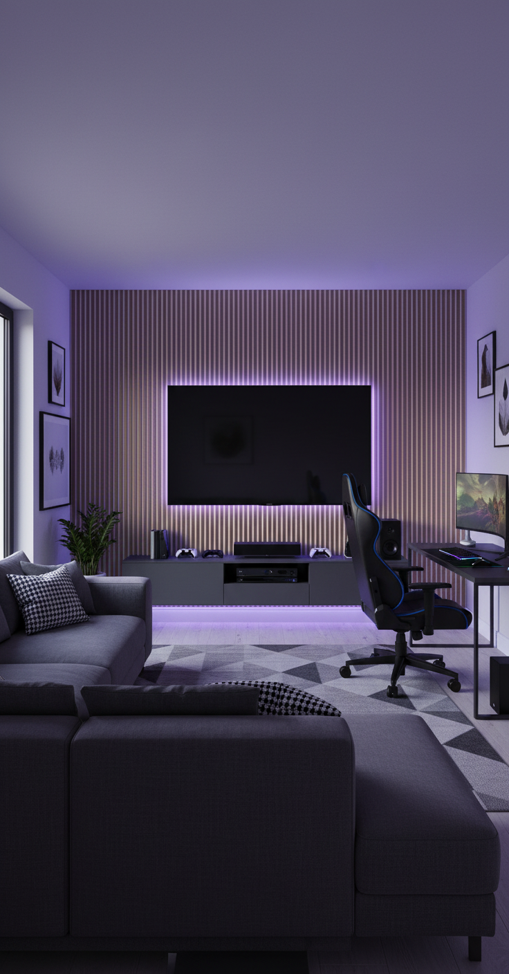 Akustik Wandpaneel Weiß Bronze 275 × 60 cm – Modernes Design & Schallabsorption