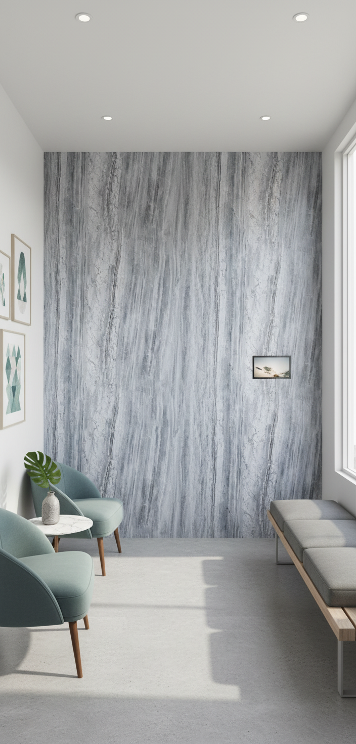 Panel ścienny PVC Titan szary marmur 280 × 122 cm – wodoodporny i nowoczesny