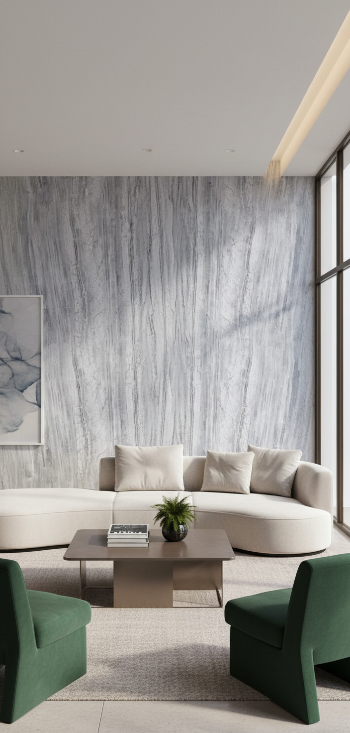 Panel ścienny PVC Titan szary marmur 280 × 122 cm – wodoodporny i nowoczesny