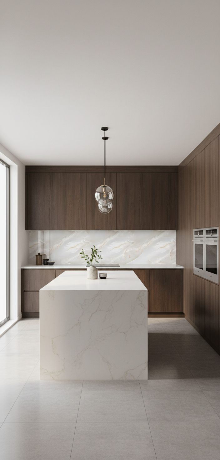 PVC Wandpaneel Onyx Pearl 280 × 122 cm – Wasserfest & Perlmutt-Marmoroptik