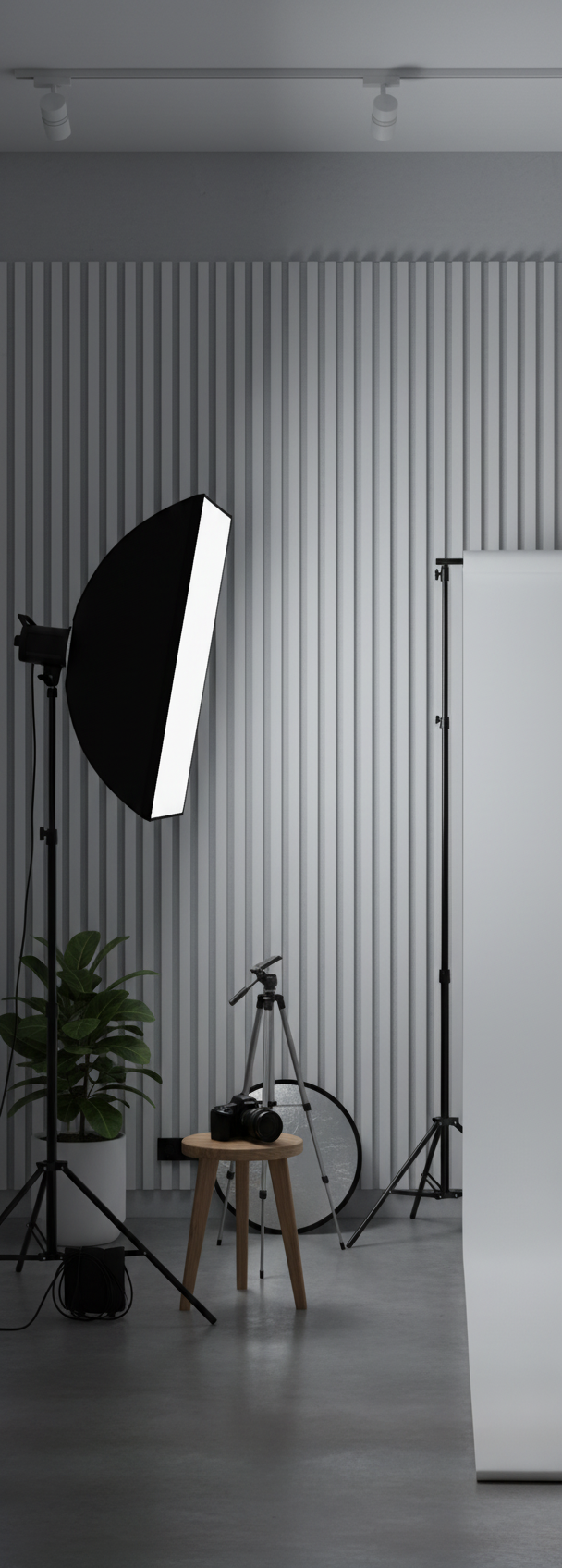 Akustik Wandpaneel Reinweiß 275 × 60 cm – Minimalistisches Design & Schallabsorption