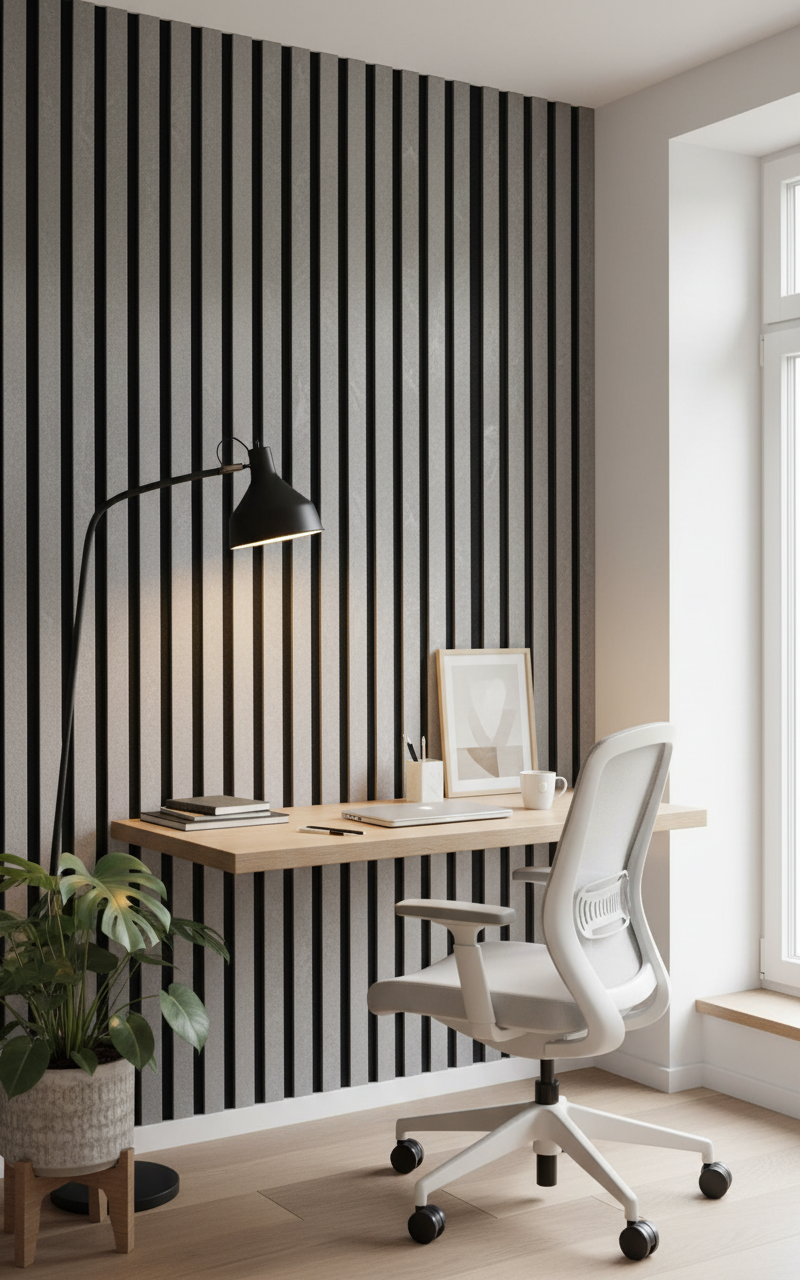 Akustik Wandpaneel 275 × 60 cm – Modernes Design & Schallabsorption