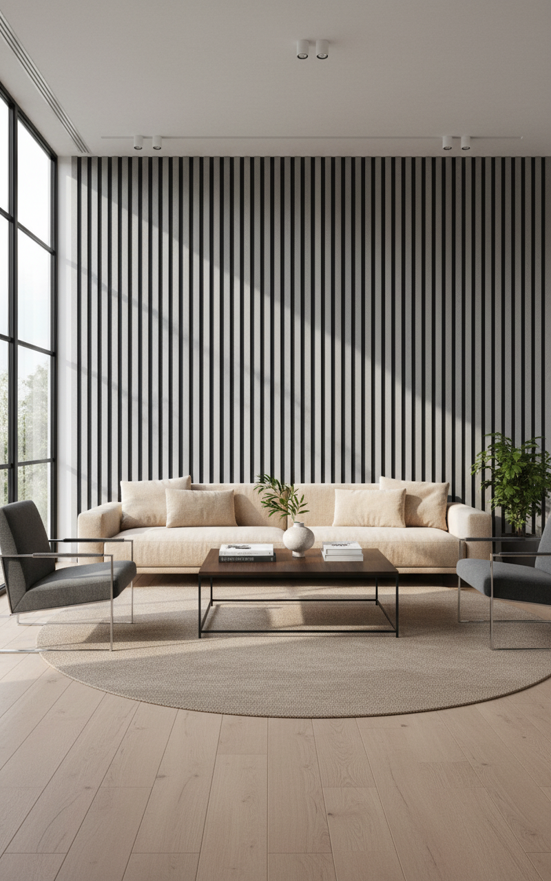 Akustik Wandpaneel 275 × 60 cm – Modernes Design & Schallabsorption