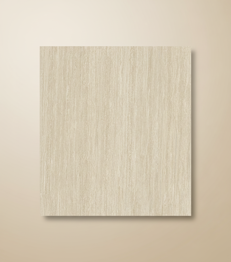 PVC Wandpaneel Travertin Beige Matt 280 × 120 cm – Steinoptik & Wasserfest