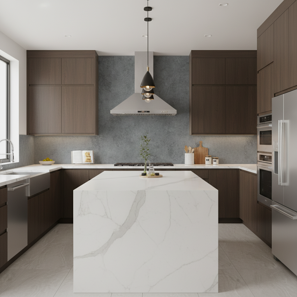 PVC Wandpaneel Betonoptik Grau Matt 280 × 120 cm – Wasserfest & Modern