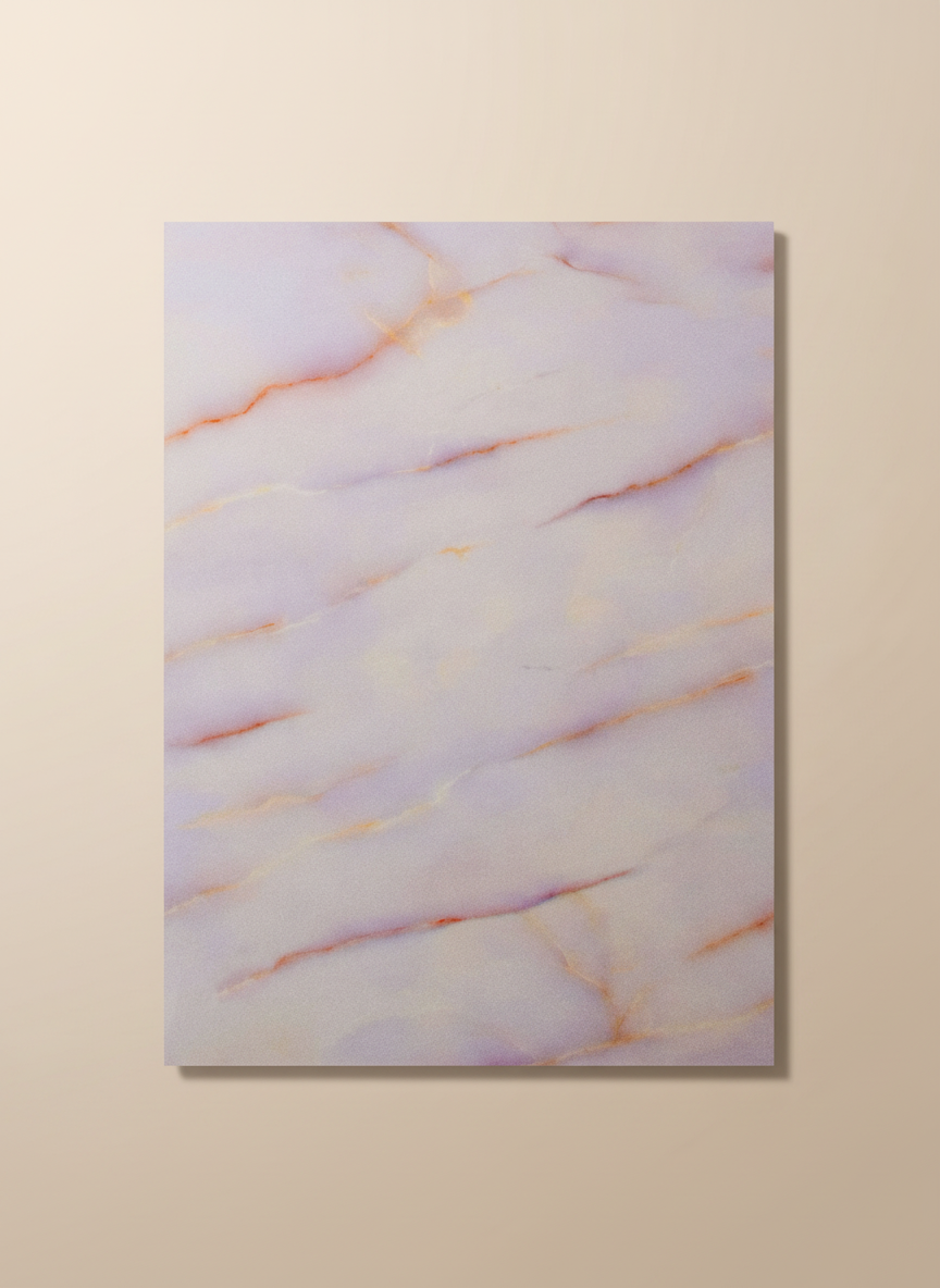 PVC Wandpaneel Miele Honig 280×122 cm – Vanille-Marmor Optik, Wasserfestes Wandpaneel