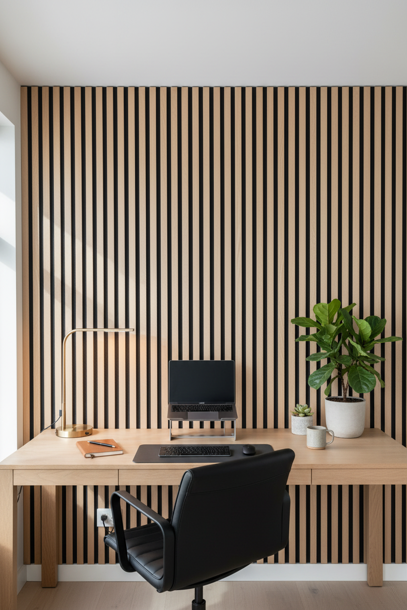 Akustik Wandpaneel Vintage 275×60 cm – & Schalldämmung